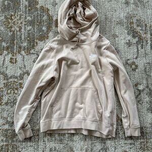 Nike Funnel Neck Tan Hoodie